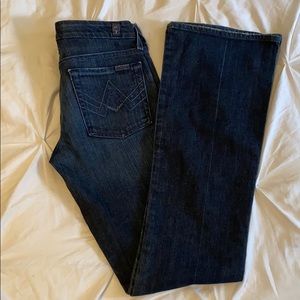 7 for all mankind flare “A pocket” Denim jeans